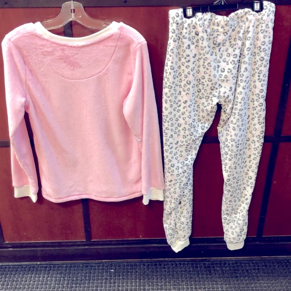 Women’s Poly Two Piece PJ  Set - Picture 2 of 5